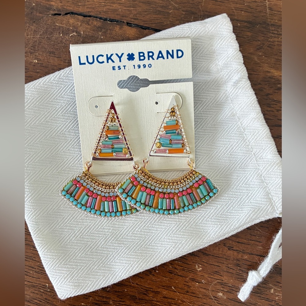 Lucky Brand Multicolor Beaded Earrings